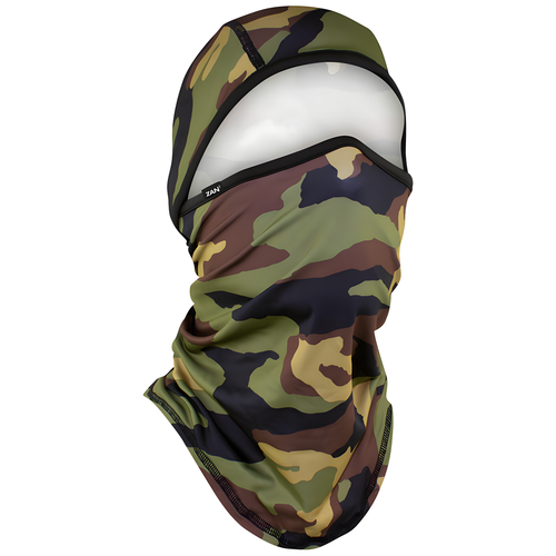Zan Sportflex Series Convertible Balaclava - Woodland Camo