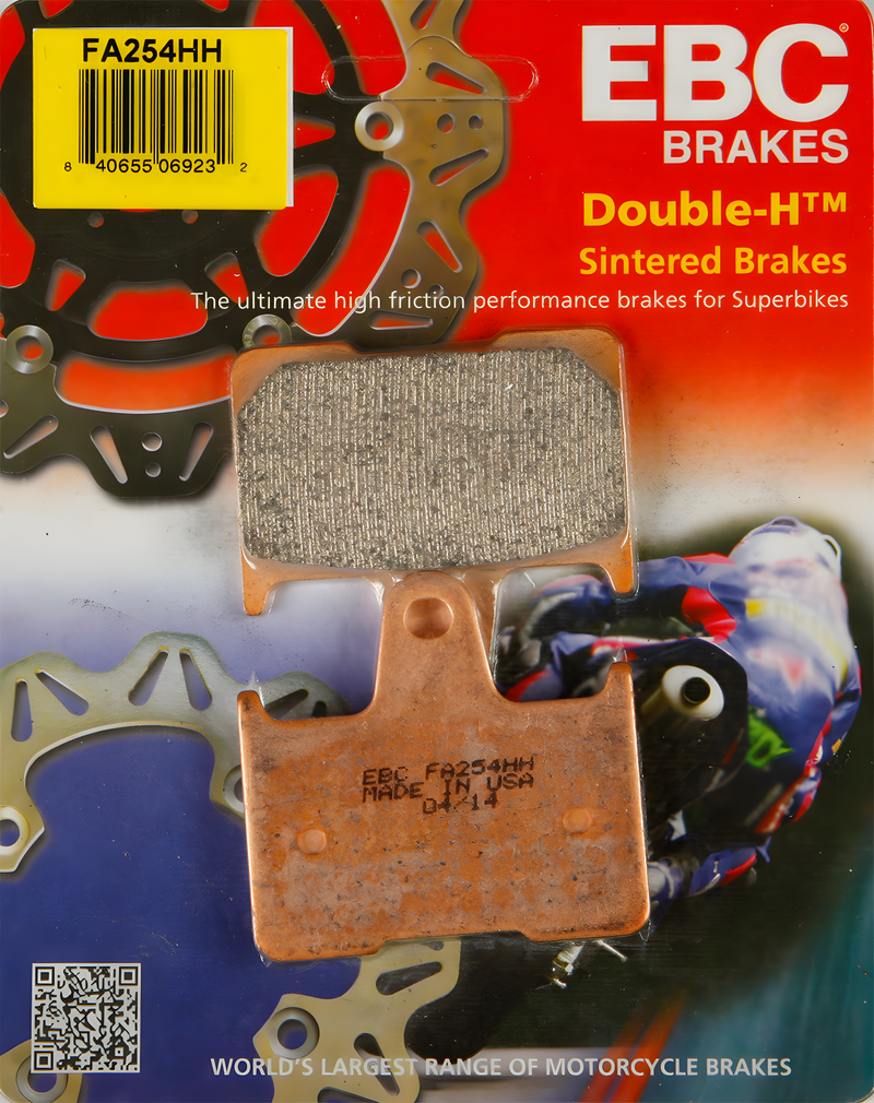 EBC Standard Brake Pads — Harley-Davidson Forty-Eight, Iron 883, Sportster 1200 Custom (2014-2021)