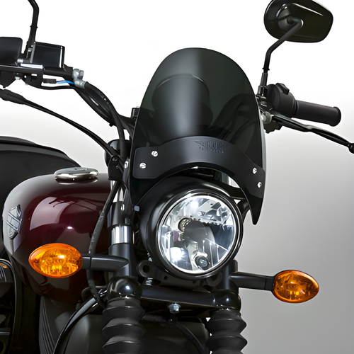 National Cycle Flyscreen Windshield - WS Dark Smoke Black Hardware