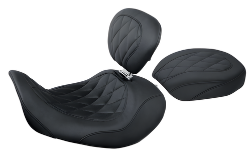 Mustang Motorcycle Passenger Diamond — 2006-2017 Harley-Davidson Dyna Wide