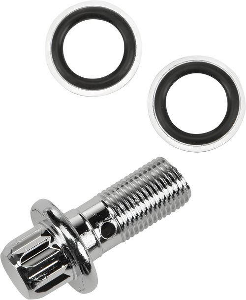 Harddrive Banjo Bolt Kit - W/ Washers Chrome 12-PT Oe#41739-84