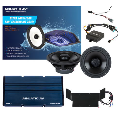Aquatic AV Ultra Speaker Kit - Flht `1998-2013 — Harley-Davidson Electra Glide Classic, Electra Glide Ultra Classic, Electra Glide (1998-2013)