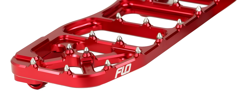 Flo Motorsports V5 Floorboards - RED — Harley-Davidson Electra Glide Ultra Classic, Electra Glide Classic, Road King (1980-2020)
