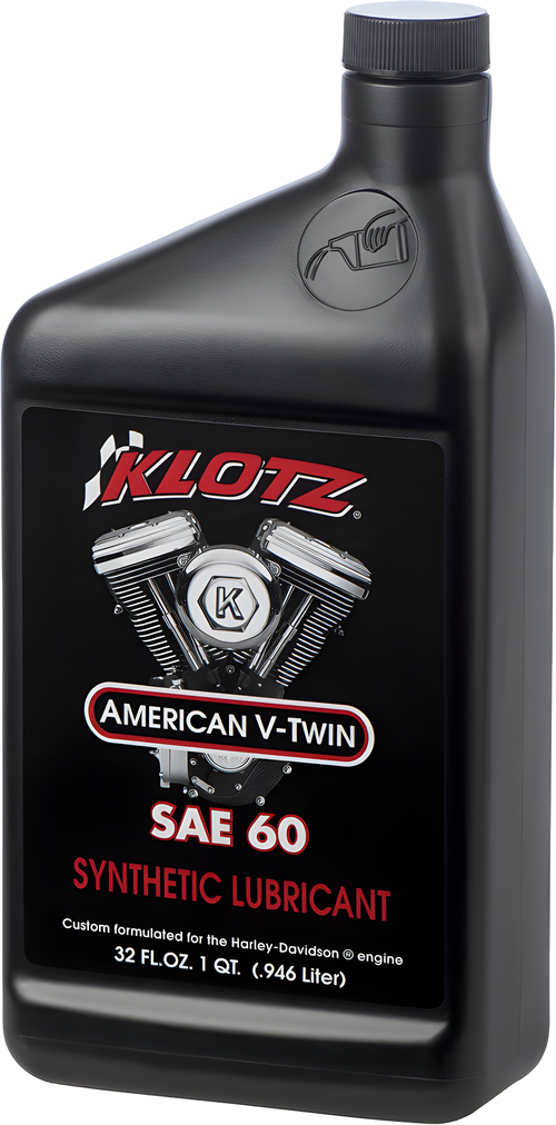 Klotz Synthetic Straight Weight Lubricant - 60w 1qt — Harley-Davidson Electra Glide, Super Glide, Low Rider (1955-1983)