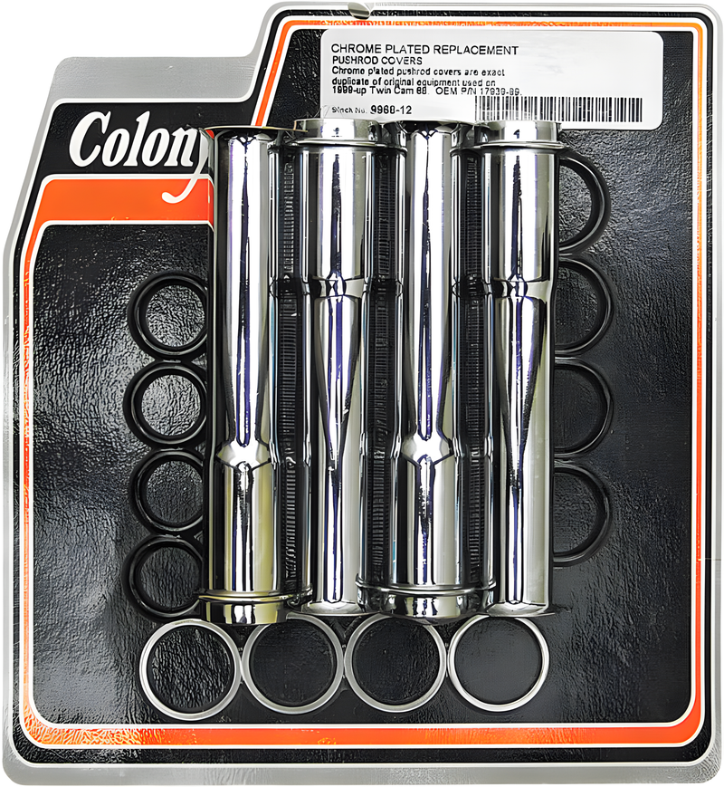 Colony Machine Lower Pushrod Cover Kit - Outer 1999-2017 TC