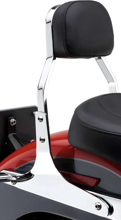 Cobra Square Sissy Bar - Chrome Dyna 2006-2017 — Harley-Davidson Dyna Street Bob, Dyna Wide Glide, Dyna Fat Bob (2006-2017)