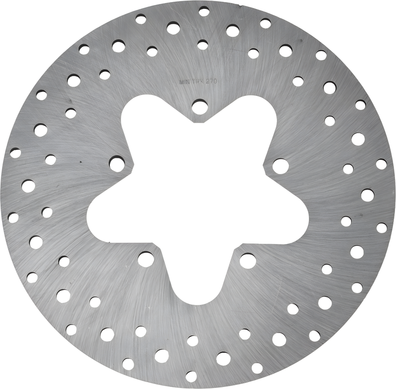Harddrive Touring Brake Rotors - Steel - Rear Rotor 11.5 Drilled Touring 1986-1… — Harley-Davidson (1986-2026)
