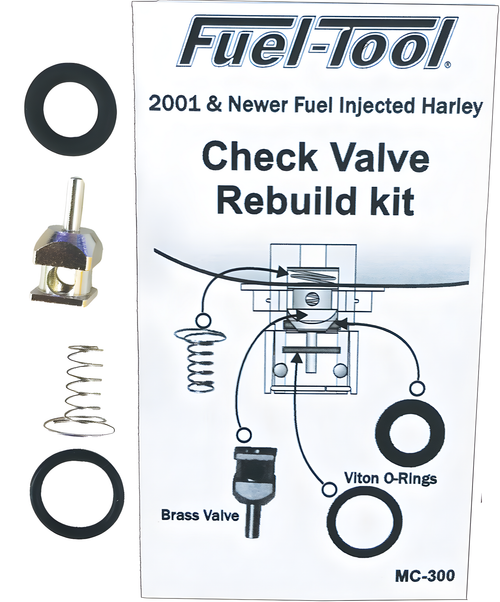 Fuel Tool Check Valve Rebuild Kit — Harley-Davidson Softail Fat Boy, Softail Heritage Classic, Road King (2001-2018)