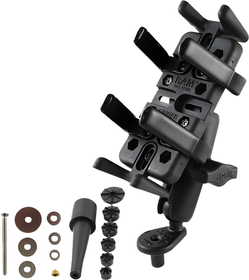 RAM Mounting Complete Kit - W/Finger Grip Phone/Radio Holder