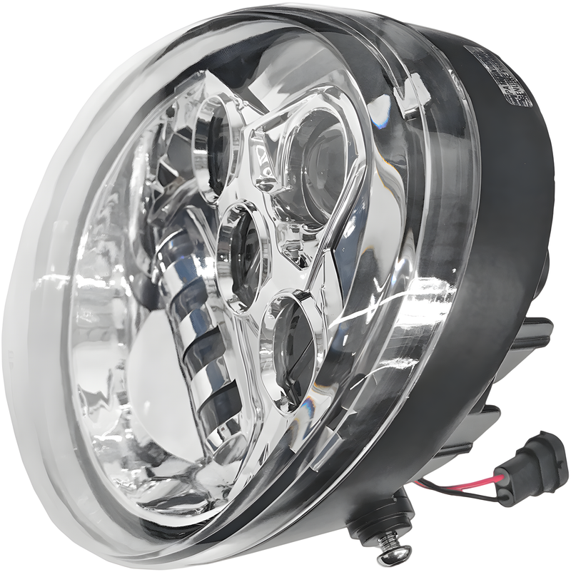 Pathfinder VROD LED Headlight - Chrome — Harley-Davidson Night Rod Special, V-Rod, V-Rod Muscle (2002-2017)
