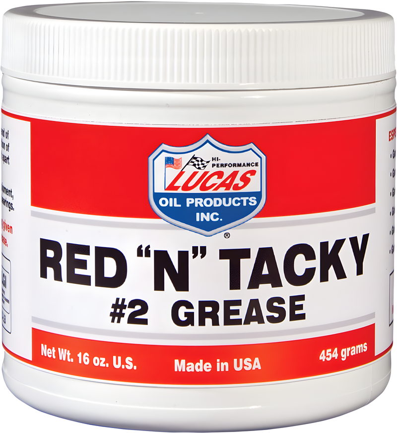 Lucas Red 'N' Tacky Grease - #2 Grease TUB 1lb (12/Case Sold Ea)