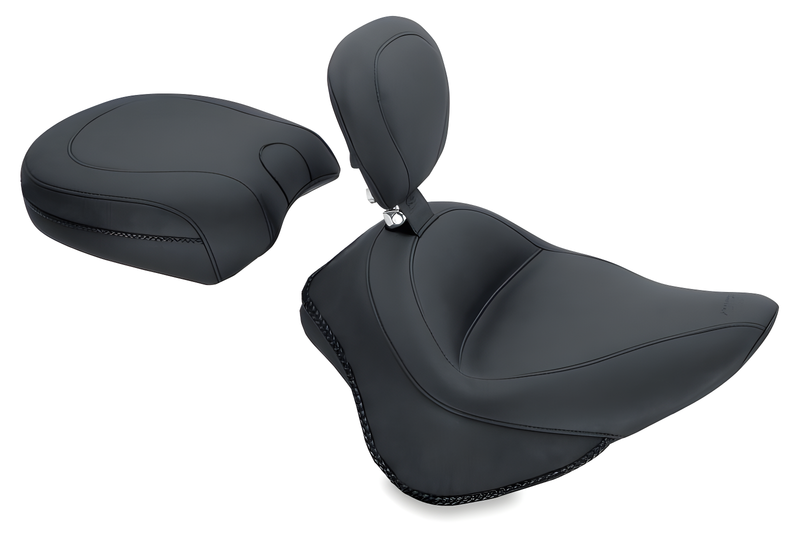 Mustang Motorcycle Solo with Driver Backrest Original — 2011-2013 Harley-Davidson Touring