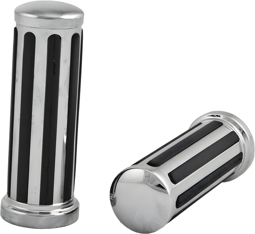 Harddrive Rail Style Grips - Grip W/O Throttle Sleeve — Harley-Davidson Softail Heritage Classic, Softail Fat Boy, Electra Glide Classic (1974-2017)