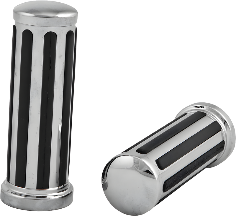 Harddrive Rail Style Grips - Grip W/O Throttle Sleeve — Harley-Davidson Softail Heritage Classic, Softail Fat Boy, Electra Glide Classic (1974-2017)
