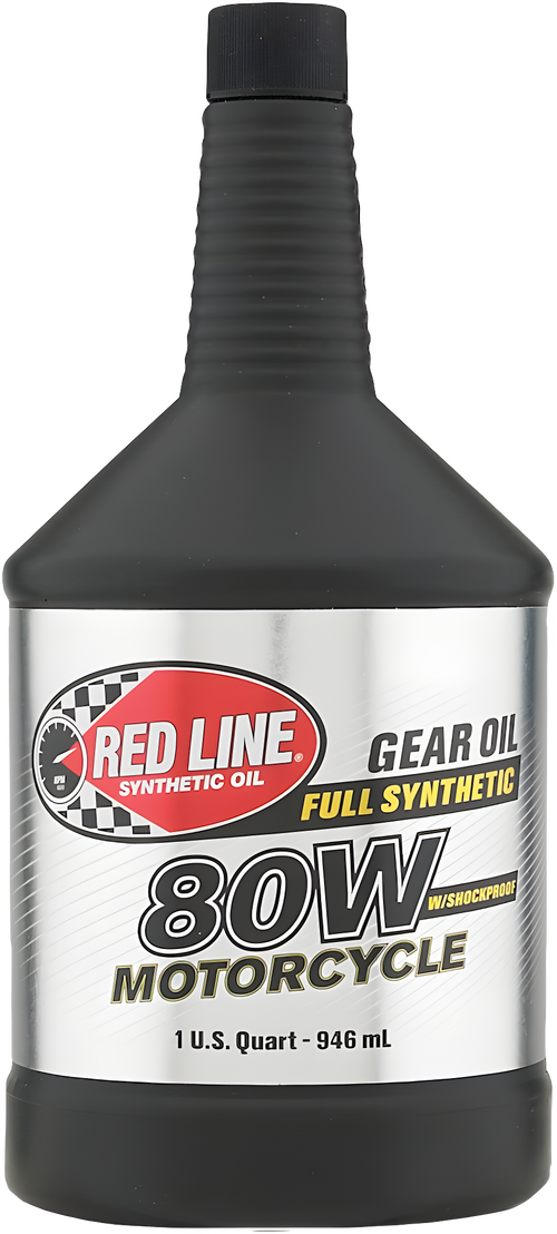 Red Line Gear Oil - W/Shockproof 80w 1 QT (12/Case Sold Ea)