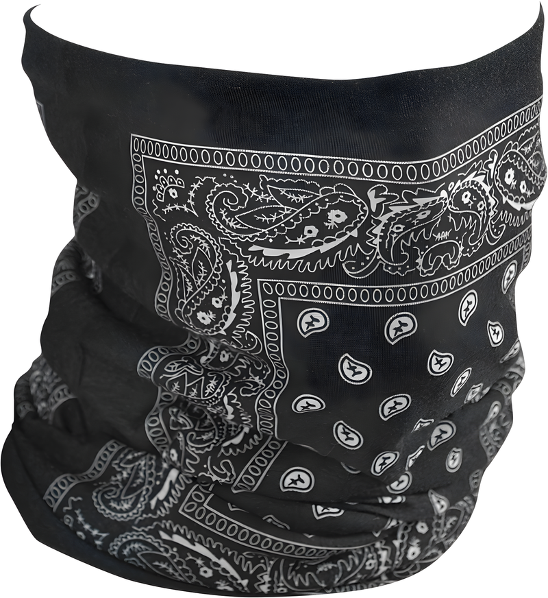 Zan Fleece Lined Motley Tube - Black Paisley