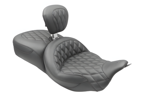 Mustang Motorcycle 1 Piece with Driver Backrest Original — 2008-2025 Harley-Davidson Touring