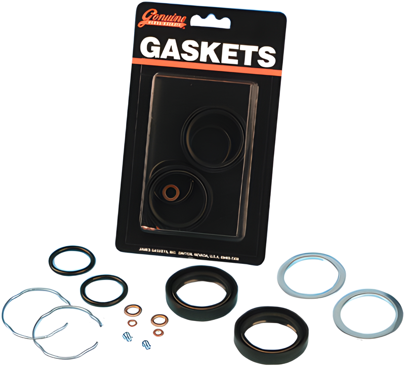 James Gaskets Big Twin Gasket Kit - Fork Seal Late 39mm KIT Late 39mm 45849-87 — Harley-Davidson (1987-1994)
