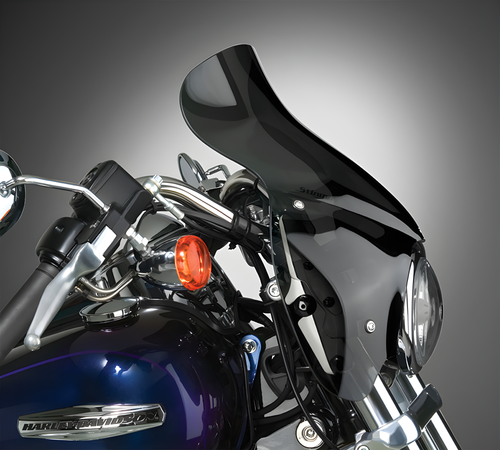 National Cycle Wave QR Quick Release Fairing - Dark Smoke — Harley-Davidson Dyna Street Bob, Dyna Super Glide Custom, Dyna Low Rider (2006-2013)