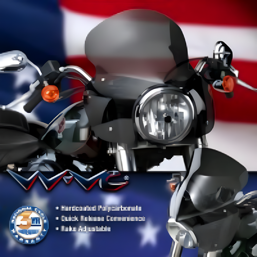 National Cycle Replacement Windshield — 1986-2017 Harley-Davidson Softail Wave