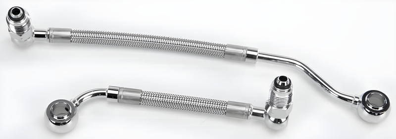 Goodridge Fuel Injection Line - Clear Coated FLT 1995-1999 — Harley-Davidson Road King, Electra Glide, Electra Glide Classic (1995-1999)