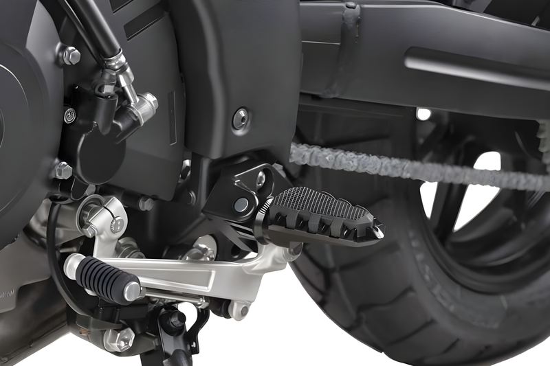 PUIG Hi-Tech Footpegs - Trail Black
