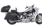Mustang Motorcycle Solo with Driver Backrest Studs — 2006-2017 Harley-Davidson Softail Wide