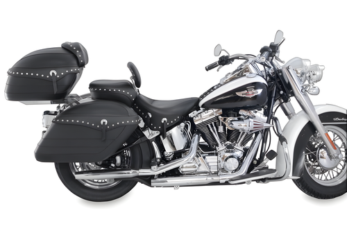 Mustang Motorcycle Solo with Driver Backrest Studs — 2006-2017 Harley-Davidson Softail Wide