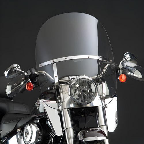 National Cycle Switchblade 2-Up Windshield - CLR FL Softail — Harley-Davidson Softail Heritage Classic, Softail Fat Boy, Softail Deluxe (1986-2017)