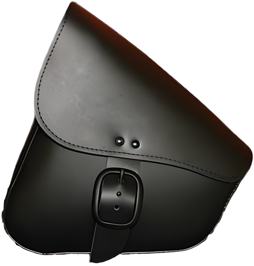 Willie & Max Leather Swing Arm Bag - Swingarm BAG Black W/Matte Black Buckle