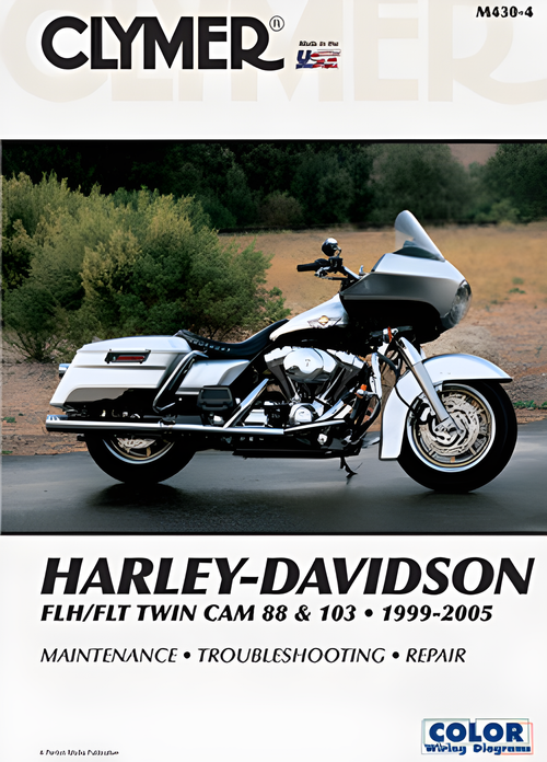 Clymer Repair Manual - Harley FLH/Flhr — Harley-Davidson Electra Glide, Electra Glide Classic, Electra Glide Ultra Classic (1999-2005)
