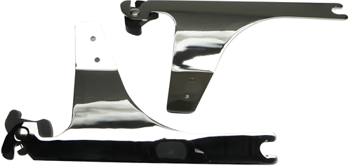 Harddrive Detachable Sissy Bar Side Plates - Chrome Fxdwg 1993-2005 — Harley-Davidson Dyna Low Rider, Dyna Wide Glide, Dyna Super Glide (1993-2005)