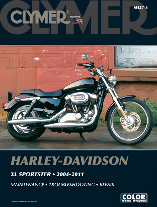Clymer Repair Manual - Harley Sportster — Harley-Davidson Sportster 1200 Custom, Sportster 883 Custom, Roadster (2004-2009)