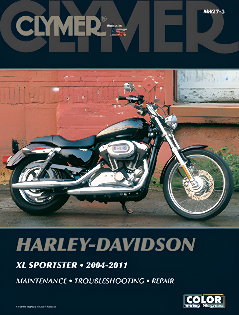 Clymer Repair Manual - Harley Sportster — Harley-Davidson Sportster 1200 Custom, Sportster 883 Custom, Roadster (2004-2009)