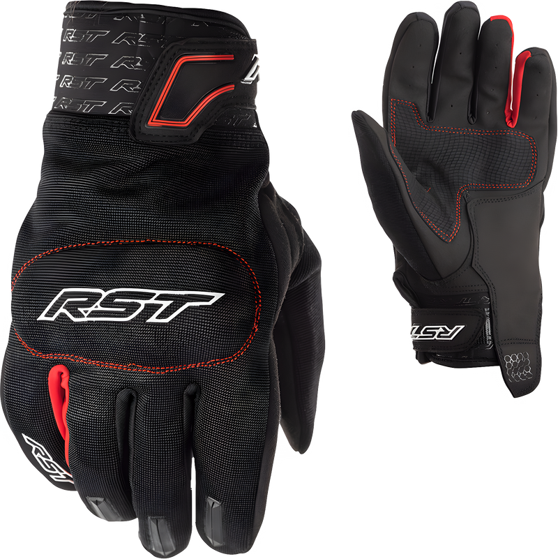 RST Rider CE Glove - Black/RED MD