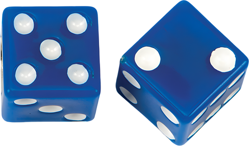 Harddrive Valve Stem Caps - Blue Dice PR