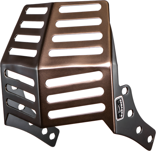 Santoro Fabworx Hockey Mask - Bronze Softail — Harley-Davidson Softail Heritage Classic, Softail Fat Boy, Softail (1983-2026)