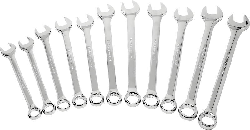 Performance Tool Metric Wrench Set - 11 PC MET Combo Wrench SET