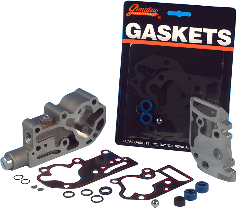 James Gaskets Big Twin Gasket Kit - Seal OIL Pump W/Metal Gaskets KIT 92-Flhr — Harley-Davidson (1992-1999)