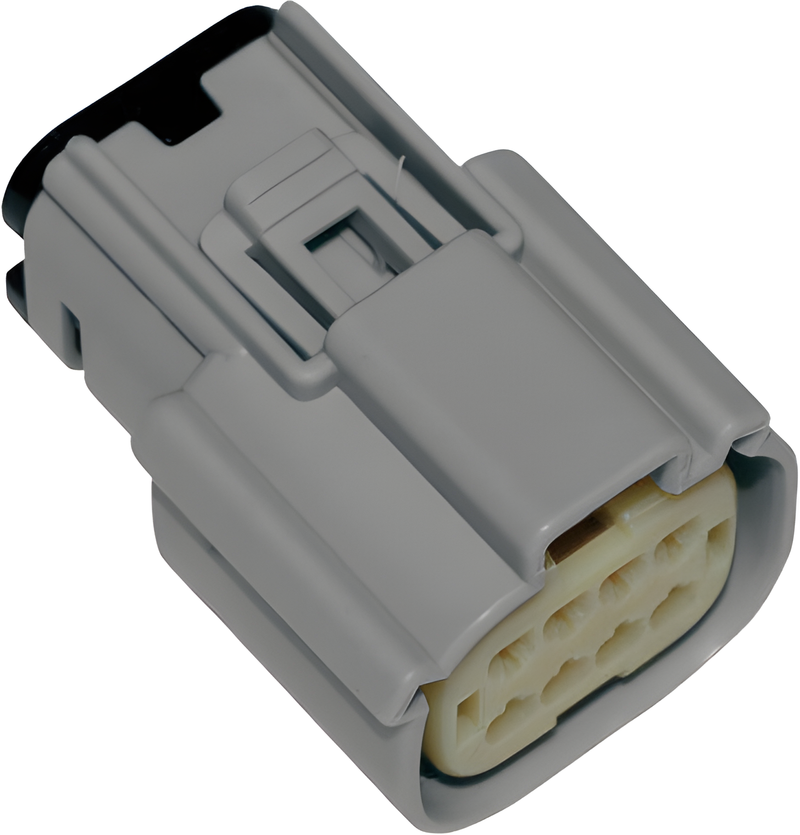 NAMZ Custom Cycle Molex MX-150 Female Connectors - 8-PIN FEM Conn Grey Main Hrn… — Harley-Davidson (2007-2026)