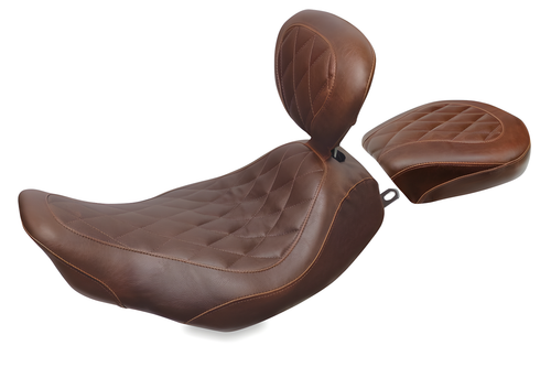 Mustang Motorcycle Solo with Driver Backrest Original — 1997-2007 Harley-Davidson