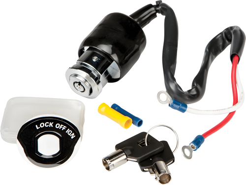 Harddrive Ignition Switch - 2 Position Chrome FX 1991-1993 — Harley-Davidson (1991-1993)