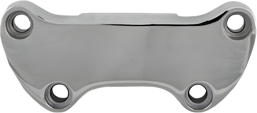 Harddrive Handlebar Clamp - Smooth W/ Skirt Chrome