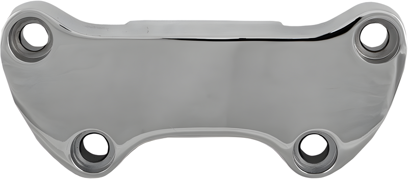 Harddrive Handlebar Clamp - Smooth W/ Skirt Chrome