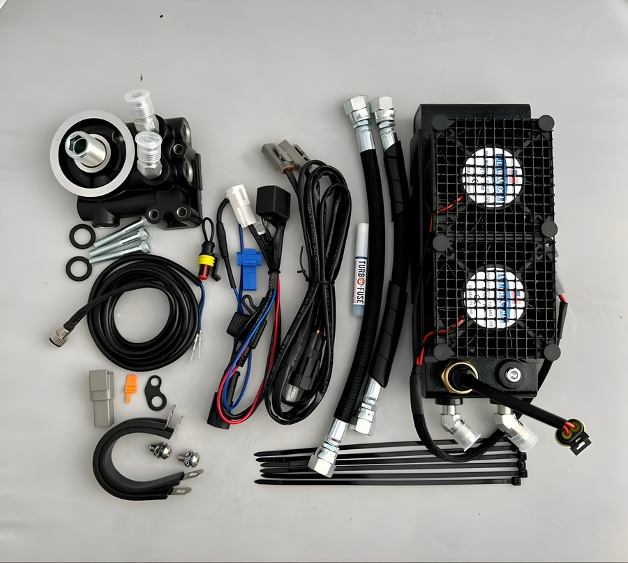 Ultracool Indian Naked Side Mount Oil Cooler - Indian V-Twin