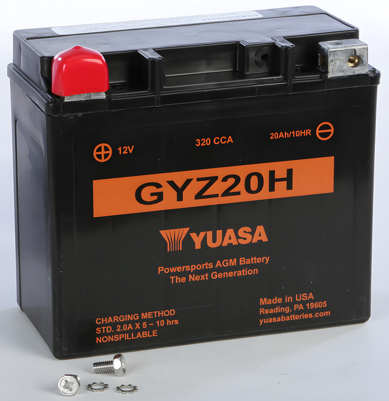 Yuasa GYZ Series AGM Battery - Gyz20h Sealed Factory Activated