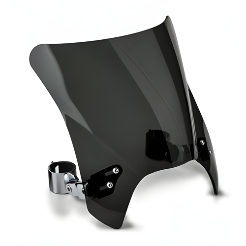 National Cycle Mohawk Windshield - Dark Tint Chrome Hardware