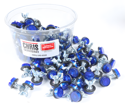 Chris Products Mini-Reflectors - Blue 150/PK