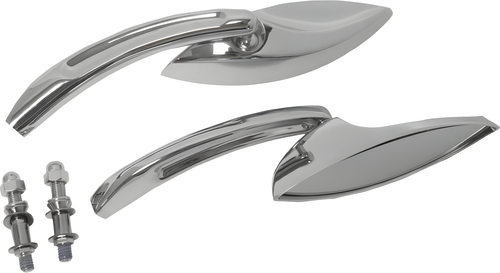 Harddrive Elliptical Custom Die Cast Mirror - Chrome