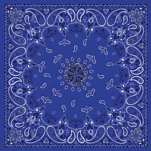 Zan Bandanna - Navy Paisley